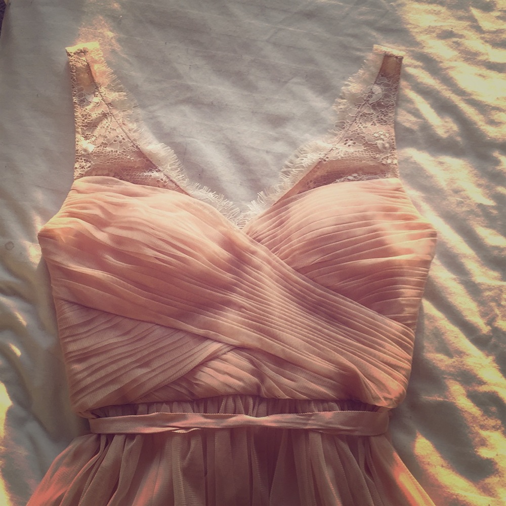 Anthropologie BHLDN Fleur Dress in Blush